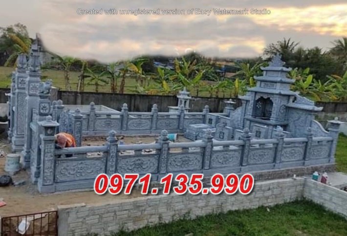 Mẫu lăng mộ để tro cốt bằng đá đẹp bán tại kiên giang - nghĩa trang